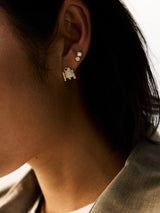 BaubleBar STAR WARS™ R2-D2™ 14K Gold Plated Sterling Silver Earrings - R2-D2 - 
    Gold huggies with charm
  
