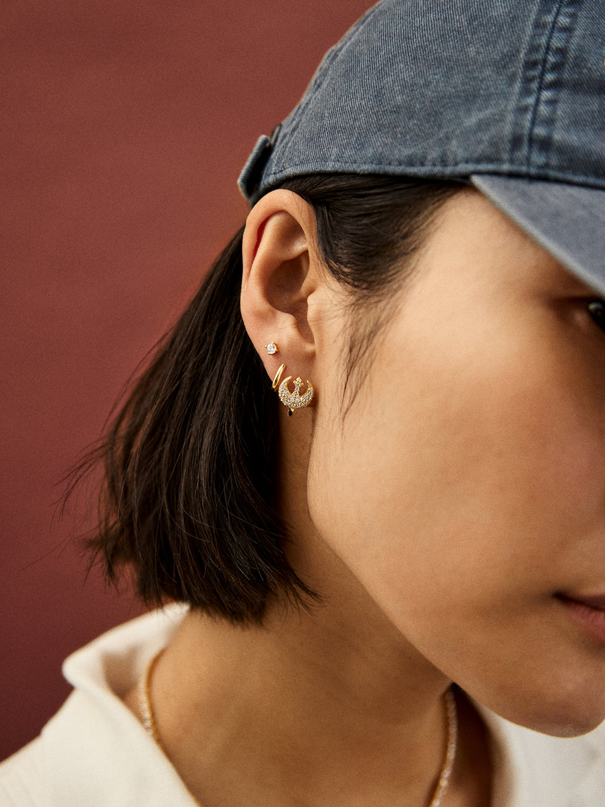STAR WARS™ Rebel Alliance 14K Gold Plated Sterling Silver  Earrings - Rebel Alliance