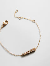 BaubleBar 14K Gold/Pavé Custom Block Multi Name Bracelet - 1 Name - 
    Personalized stacking bracelet
  
