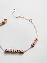 BaubleBar 14K Gold/Pavé Custom Block Multi Name Bracelet - 2 Names - 
    Personalized stacking bracelet
  
