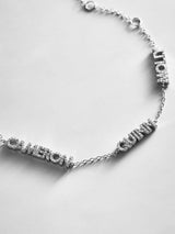 BaubleBar Sterling Silver/Pavé Custom Block Multi Name Bracelet - 3 Names - 
    Personalized stacking bracelet
  
