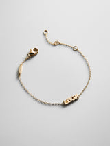 BaubleBar 14K Gold Custom Block Multi Name Bracelet - 1 Name - 
    Personalized stacking bracelet
  
