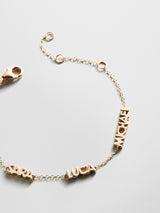 BaubleBar 14K Gold Custom Block Multi Name Bracelet - 3 Names - 
    Personalized stacking bracelet
  
