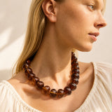 Joan Semi-Precious Necklace - Smoky Quartz