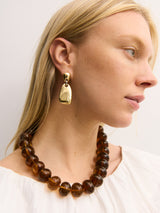 BaubleBar Joan Semi-Precious Necklace - Smoky Quartz - 
    Smoky quartz chunky bead necklace
  
