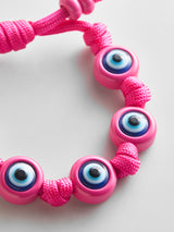 BaubleBar Knotty Good Eye Cord Bracelet  - Fuchsia - 
    Evil Eye bracelet 
  
