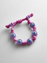 BaubleBar Knotty Good Eye Cord Bracelet  - Lilac - 
    Evil Eye bracelet 
  
