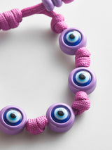 BaubleBar Knotty Good Eye Cord Bracelet  - Lilac - 
    Evil Eye bracelet 
  

