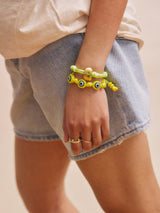 BaubleBar Knotty Good Eye Cord Bracelet  - Yellow - 
    Evil Eye bracelet 
  
