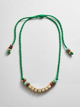 BaubleBar Custom Block Letter Semi-Precious Paracord Necklace - Green - 
    Personalized name necklace 
  

