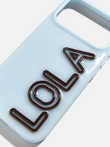 BaubleBar Fine Line Custom iPhone Case - Baby Blue/Dark Brown - 
    Custom Phone Case
  
