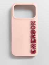 BaubleBar Fine Line Custom iPhone Case - Baby Pink/Maroon - 
    Custom Phone Case
  
