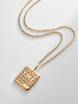 BaubleBar Save the Date Custom Calendar Pendant Necklace - Gold/Pavé - 
    Personalized statement necklace
  
