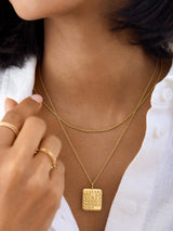 BaubleBar Save the Date Custom Calendar Pendant Necklace - Gold/Pavé - 
    Personalized statement necklace
  
