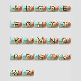 Marjorie Waterproof Initial Bracelet - Multi/Gold