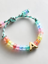 BaubleBar Marjorie Waterproof Initial Bracelet - Multi/Gold - 
    Personalized beaded bracelet 
  
