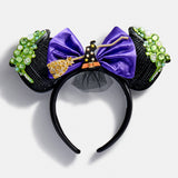 Disney Minnie Mouse Witch Halloween Ears Headband