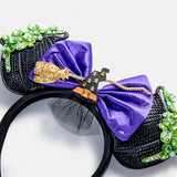Disney Minnie Mouse Witch Halloween Ears Headband