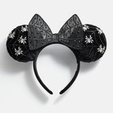 Disney Minnie Mouse Spider Web Halloween Ears Headband