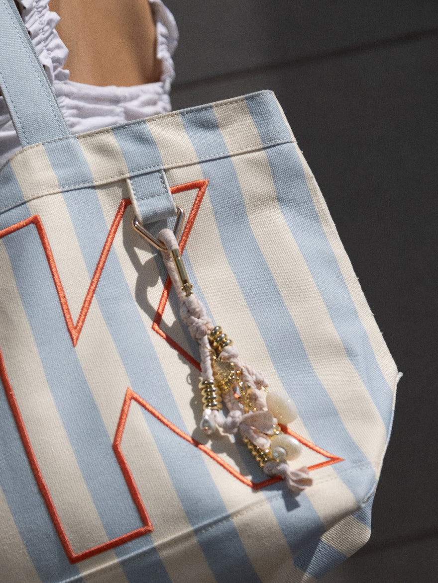 Sun Washed Bag Charm - Seashell