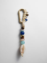 BaubleBar Soft Shore Bag Charm - Blue - 
    Embellished keychain 
  
