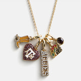 Texas A&M University Cluster Charm Necklace - Texas A&M University