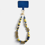 University of Michigan Beaded Bandana Phone Charm - University of Michigan