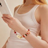 University of Alabama Beaded Bandana Phone Charm - University of Alabama