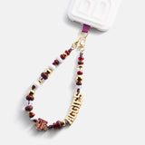 Texas A&M University Beaded Bandana Phone Charm - Texas A&M University