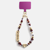 Texas A&M University Beaded Bandana Phone Charm - Texas A&M University