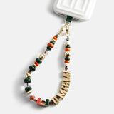 University of Miami Beaded Bandana Phone Charm - University of Miami