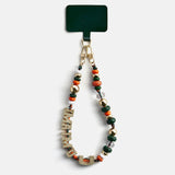 University of Miami Beaded Bandana Phone Charm - University of Miami