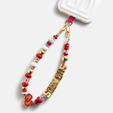 University of Oklahoma Beaded Bandana Phone Charm - University of Oklahoma