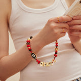 University of Georgia Beaded Bandana Phone Charm - University of Georgia