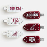 Texas A&M University Creaseless Hair Clip Set - Texas A&M University