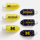 University of Michigan Creaseless Hair Clip Set - University of Michigan