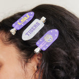 Louisiana State University Creaseless Hair Clip Set - Louisiana State University