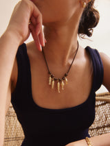 BaubleBar High Tide Fish Collar Necklace - Brown - 
    Choker with charms 
  
