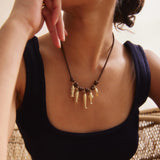 High Tide Fish Collar Necklace - Brown