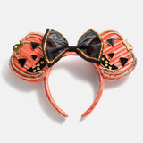 Disney Minnie Mouse Jack-O'-Lantern Ears Headband - Minnie Mouse Jack-O'-Lantern Ears
