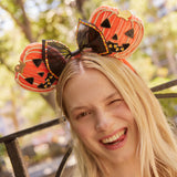 Disney Minnie Mouse Jack-O'-Lantern Ears Headband - Minnie Mouse Jack-O'-Lantern Ears
