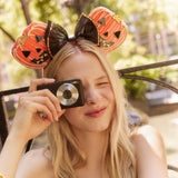 Disney Minnie Mouse Jack-O'-Lantern Ears Headband - Minnie Mouse Jack-O'-Lantern Ears
