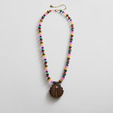 Sun Drift Semi-Precious Pendant Necklace - Seashell