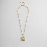 Oversized Bubble Custom Initial Necklace - Oversized Bubble Initial