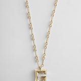 Oversized Bubble Custom Initial Necklace - Oversized Bubble Initial