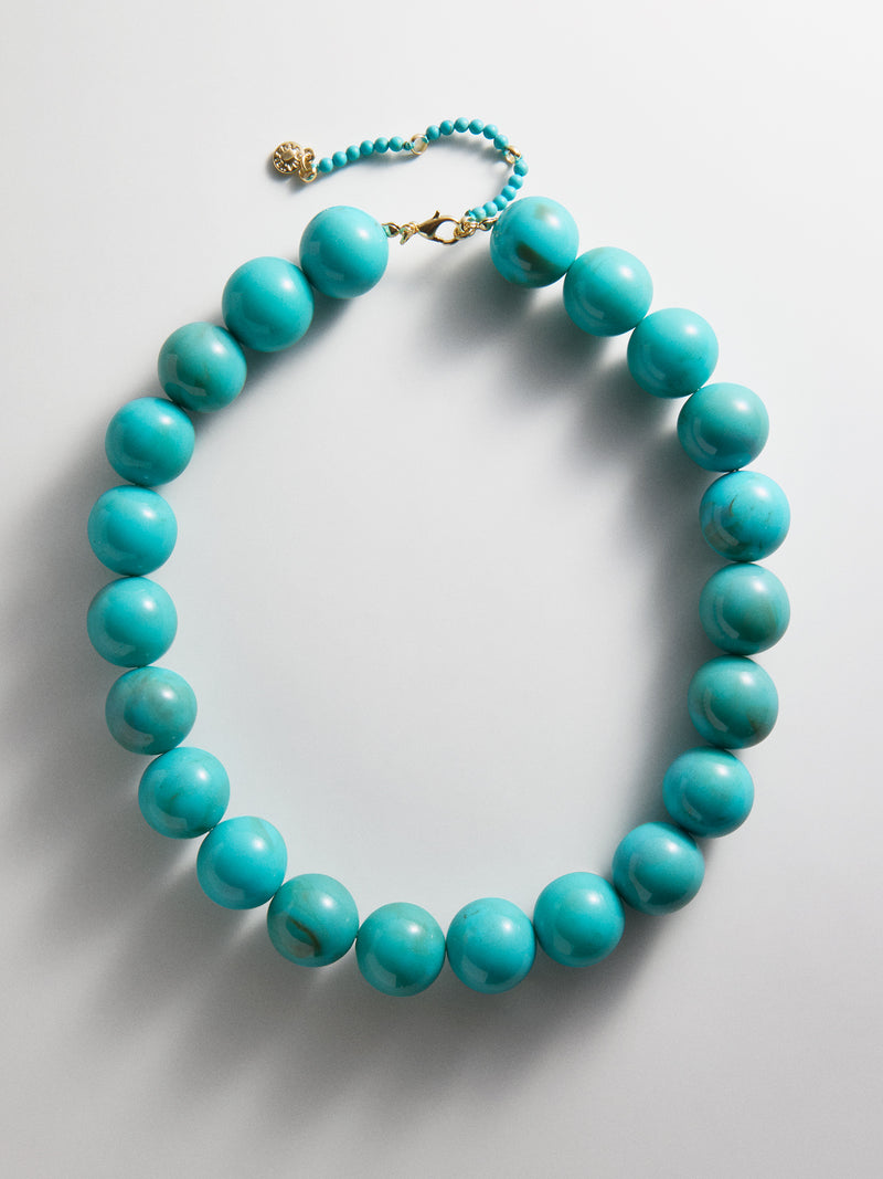 Jane Beaded Necklace - Turquoise