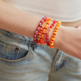 Virginia Tech University Beaded Bracelet Set - Virginia Tech University