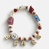 Missouri State University Beaded Charm Bracelet - Missouri State University