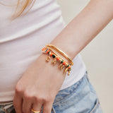 University of Miami Beaded Charm Bracelet - University of Miami