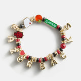 University of Arkansas Beaded Charm Bracelet - University of Arkansas